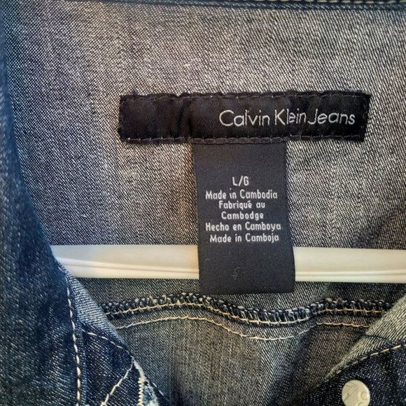 Ladies' Calvin Klein Jean Jacket (Size L) *Like New* - Picture 3 of 3